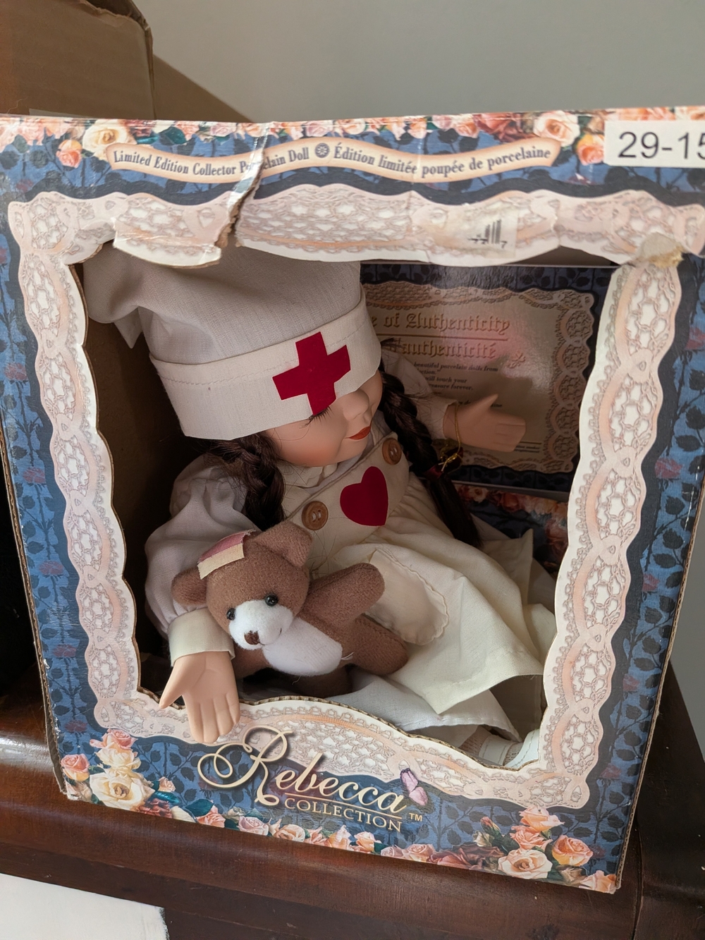 Vintage Nurse Porcelain Doll Rebecca